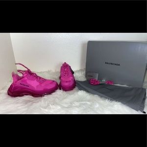 Brand NEW! Balenciaga Triple S clear sole